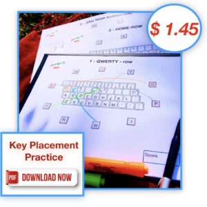 QWERTY layout - printable for easy memorisation